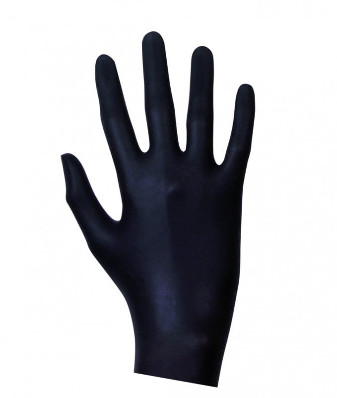 Unigloves Select Black 300 Latexhandschuh - einfach anzuziehen, Größe S - Med-Praxisbedarf