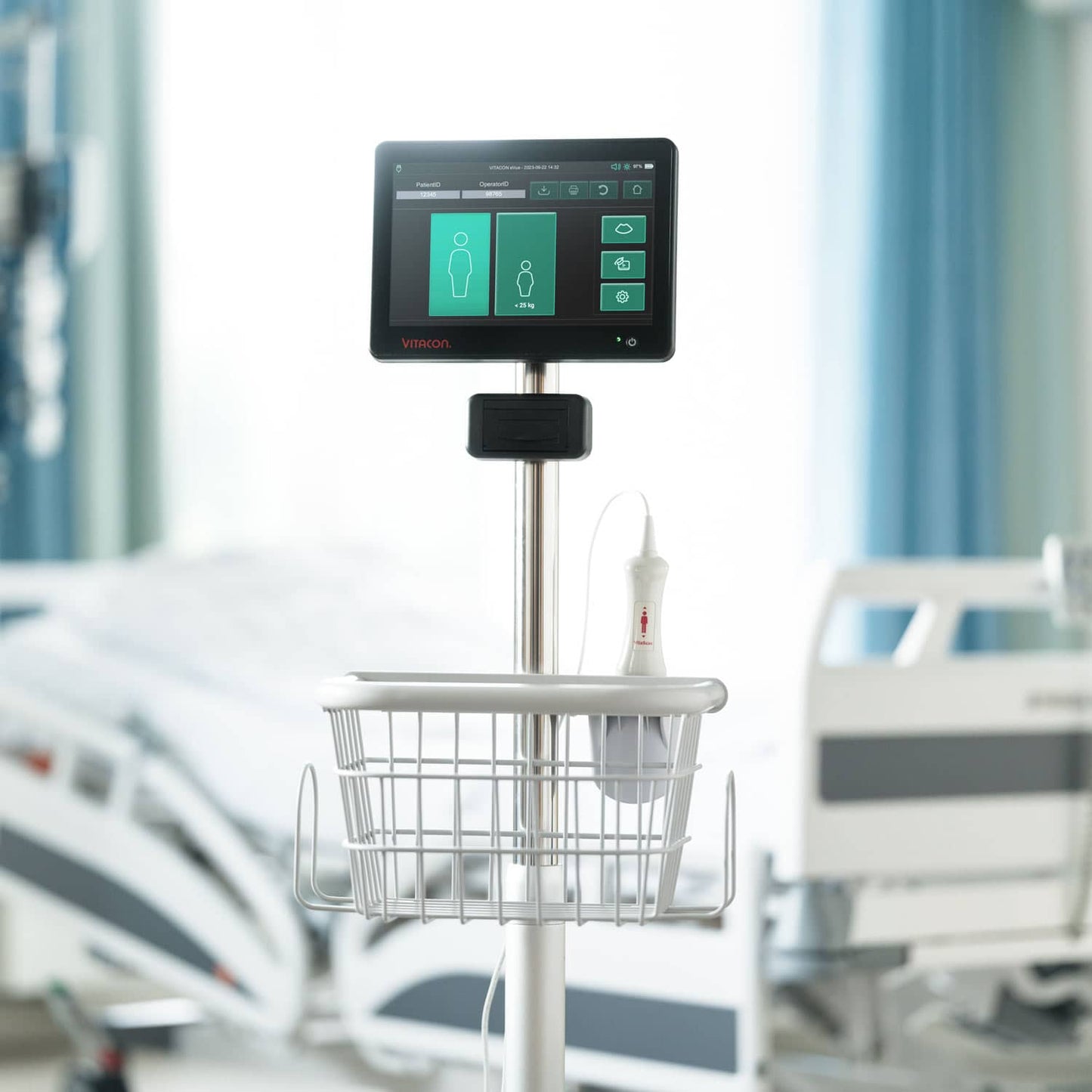 Drucker für Blasenscanner - liefert klare Ausdrucke von Untersuchungsergebnissen in Arztpraxen - Med-Praxisbedarf