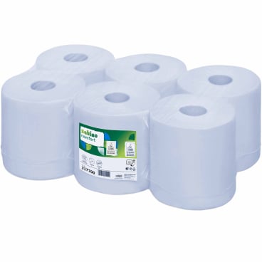 Satino Comfort Handtuchrollen blau 2-lagig - CF1-kompatibel für Arztpraxen und Kliniken - Med-Praxisbedarf