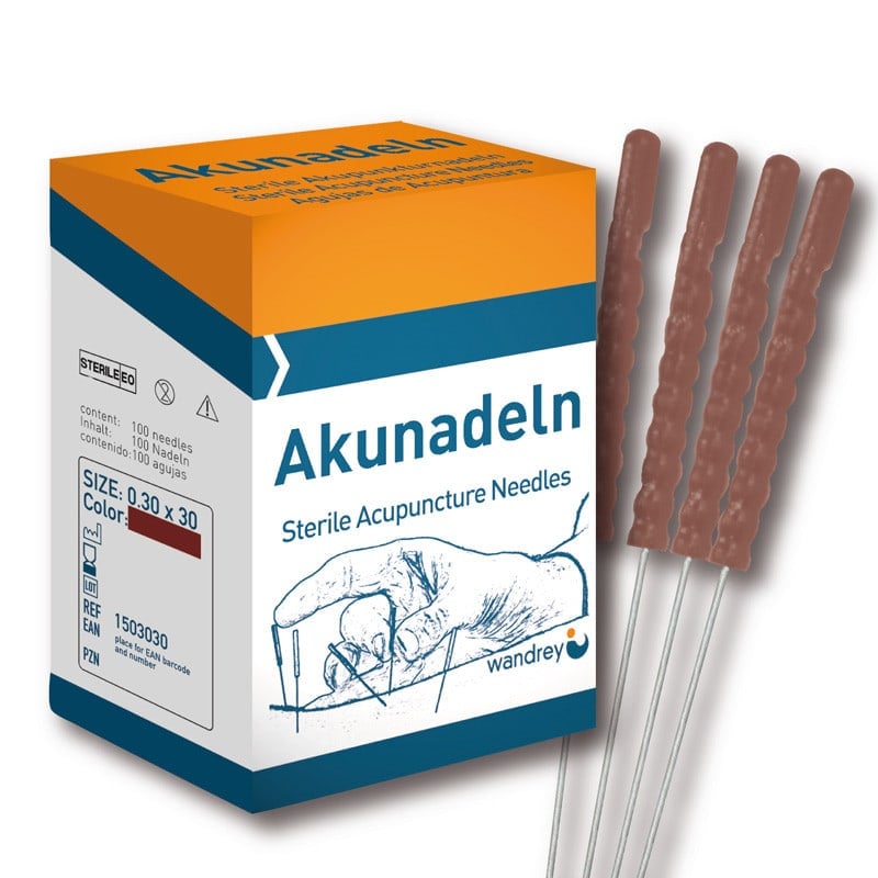 Akupunkturnadeln Kunststoffgriff silber - sterile Einzelnadeln für präzises Setzen - Med-Praxisbedarf