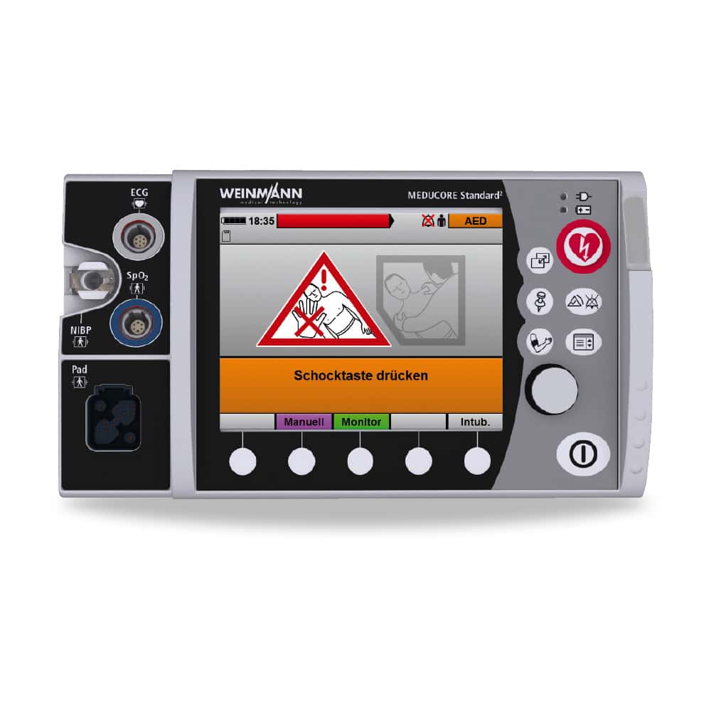 MEDUCORE Standard² mit Elektroden-Pads - für die schnelle Anwendung bei Herzrhythmusstörungen - Med-Praxisbedarf