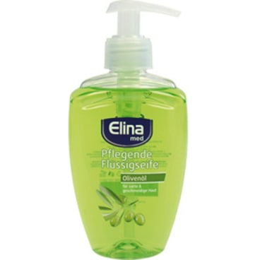 ELINA med Flüssigseife 300 ml Flasche - hautschonende Desinfektionsseife im praktischen Spender - Med-Praxisbedarf
