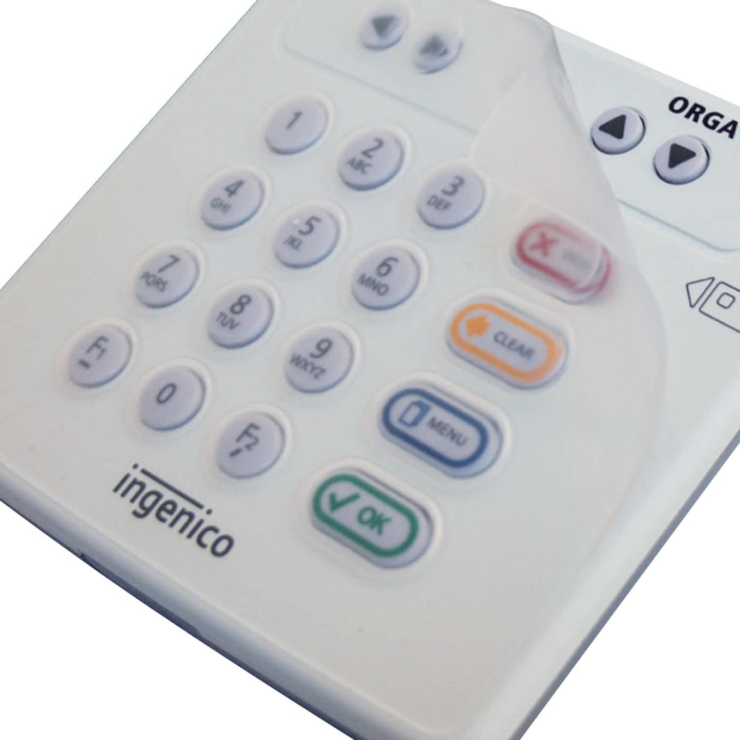 ORGA Tastaturschutzmatte auf ORGA Neo - passgenaue Abdeckung aus Silikon für hygienischen Praxisbetrieb - Med-Praxisbedarf