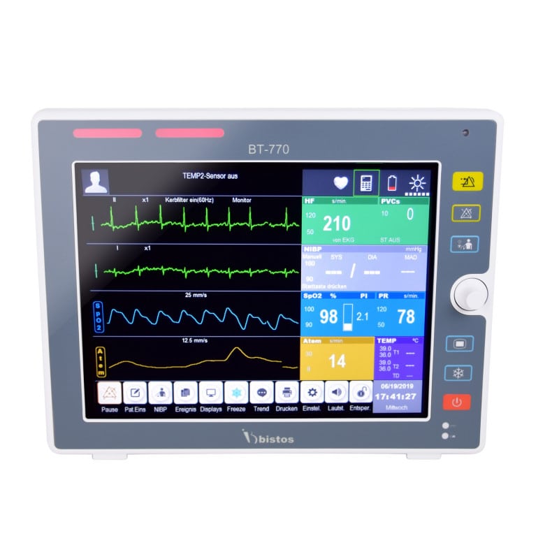 BT-770 Patientenmonitor auf Standfuß - mobiles Monitoring für die Pflege - Med-Praxisbedarf