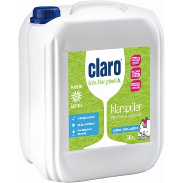 claro GV-Klarspüler Flasche - Klarspüler für gewerbliche Spülmaschinen in Arztpraxen und Kliniken - Med-Praxisbedarf
