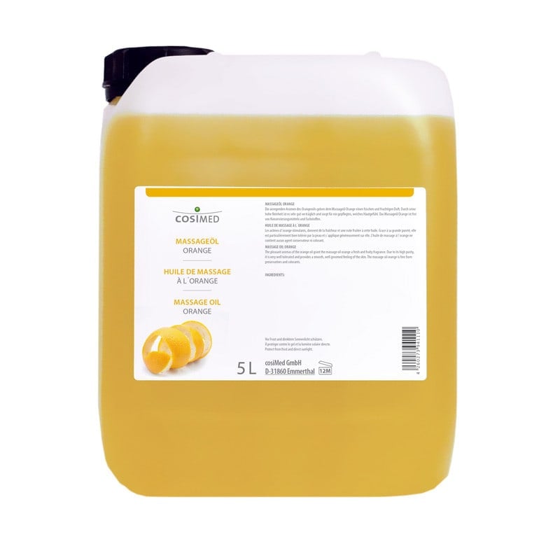 Massageöl Orange Flasche - hochwertiges Öl mit natürlichen Duftstoffen - Med-Praxisbedarf