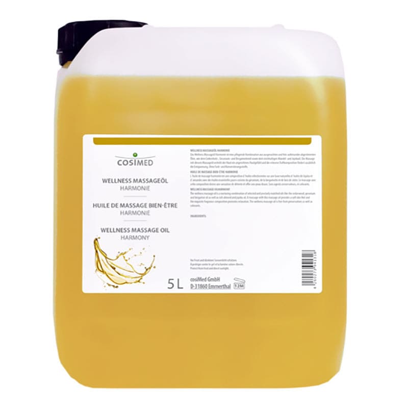 Flasche Wellness-Massageöl Harmonie - hochwertiges Öl für medizinische Einrichtungen - Med-Praxisbedarf