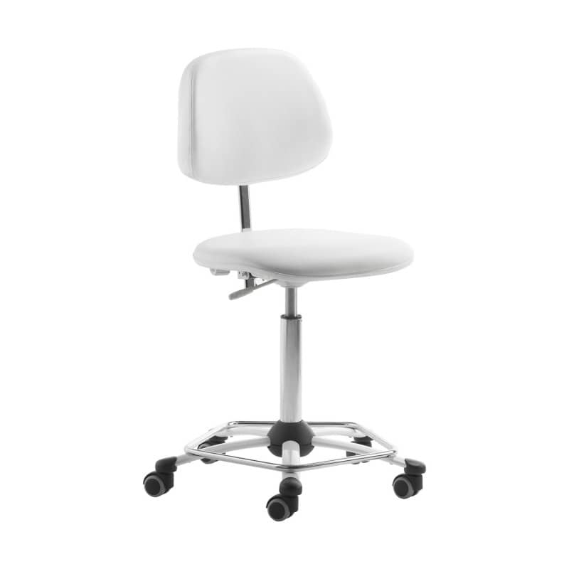 Arbeitsdrehstuhl weiß von mayer - für Arztpraxen und Kliniken, ergonomischer Bürostuhl - Med-Praxisbedarf