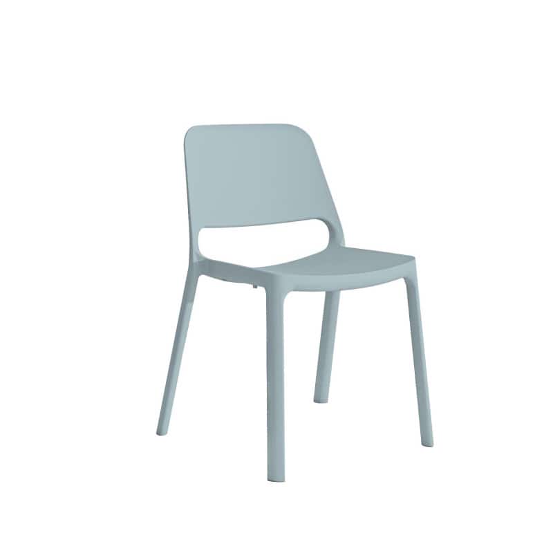 myNUKE Stapelstuhl Seitenansicht - ergonomische Formgebung, stabiler Rahmen für Wartezimmer - Med-Praxisbedarf