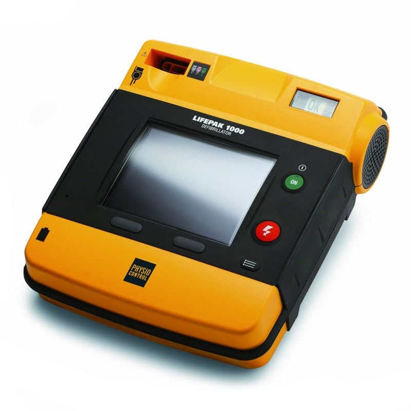 Lifepak 1000 SE Defibrillator halbautomatisch - tragbares AED-Gerät mit Sprach- und Bildprompts - Med-Praxisbedarf