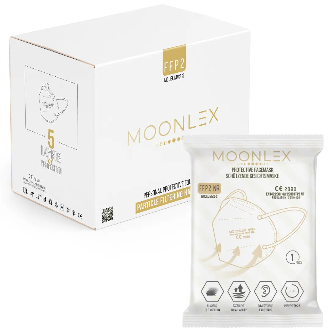 FFP2 Atemschutzmaske, einzeln verpackt - Moonlex