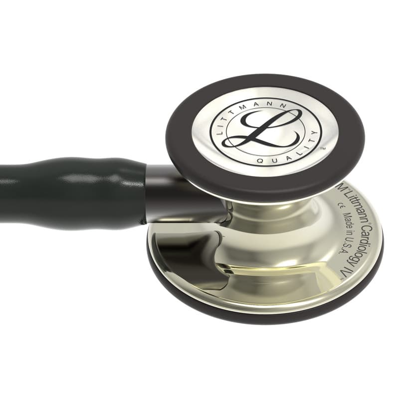 Littmann Cardiology IV Stethoskop Detailansicht - flexible Schläuche und verstellbare Ohrbügel - Med-Praxisbedarf