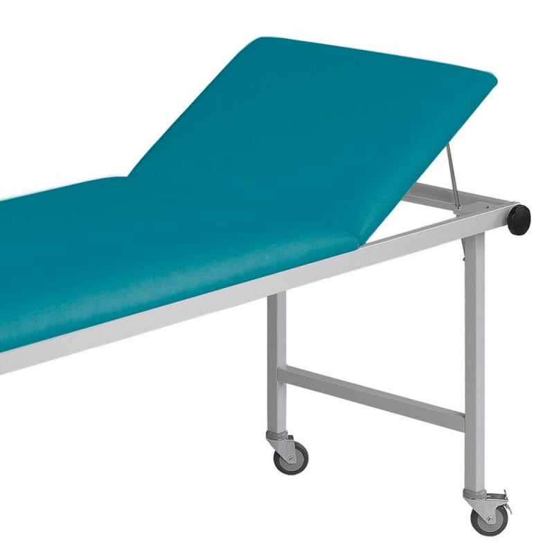 Edelstahl-Untersuchungsliege - ergonomische Liegefläche für verschiedene Untersuchungspositionen - Med-Praxisbedarf