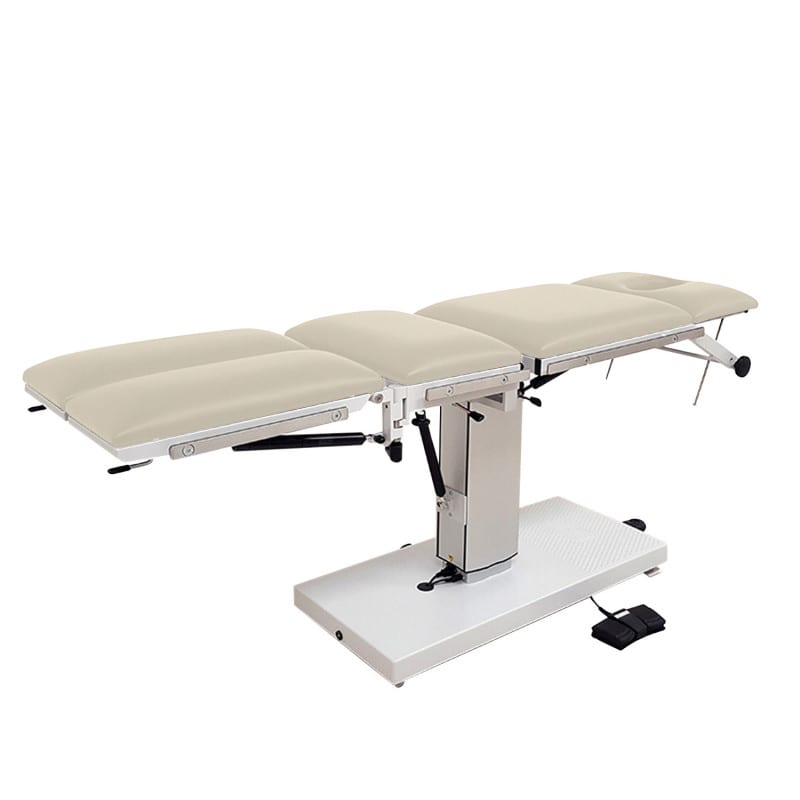 OP-Tisch Power-MAT in Praxisumgebung - mit Ablageflächen und modernem Design für Kliniken - Med-Praxisbedarf