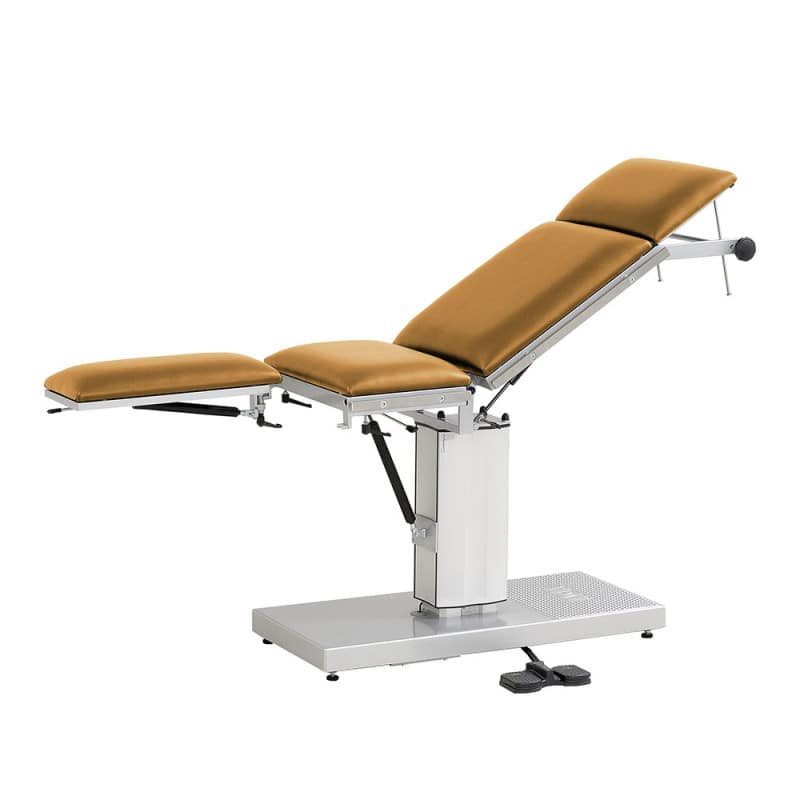 OP-Tisch POWER MAT - Seitenansicht des ergonomischen Gestelldesigns - Med-Praxisbedarf