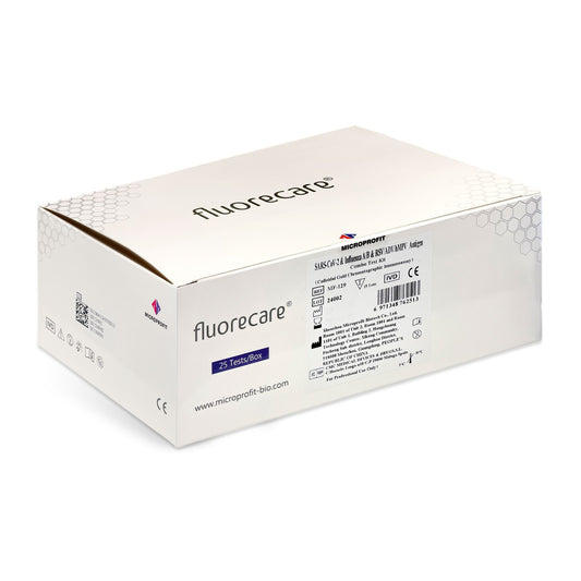 6in1 fluorecare Profi Kombi-Test - für Covid-19, Influenza A/B, RSV, ADV, hMPV - Med-Praxisbedarf
