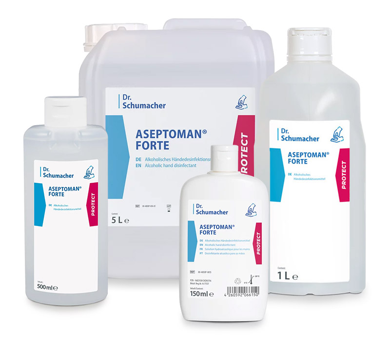 Aseptoman forte alkoholisches Händedesinfektionsmittel
