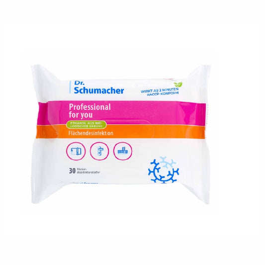 Professional for you Flächendesinfektionstücher - gebrauchsfertige Schnelldesinfektion auf Ethanolbasis - Med-Praxisbedarf