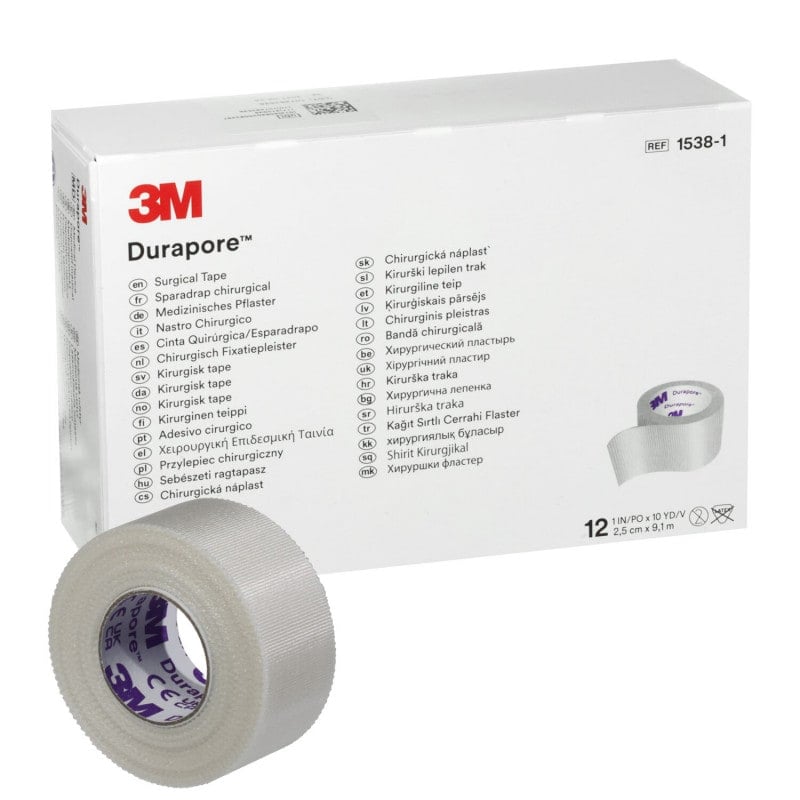 3M Durapore Fixierpflaster Anwendung - Fixieren von Verbänden und Kathetern - Med-Praxisbedarf