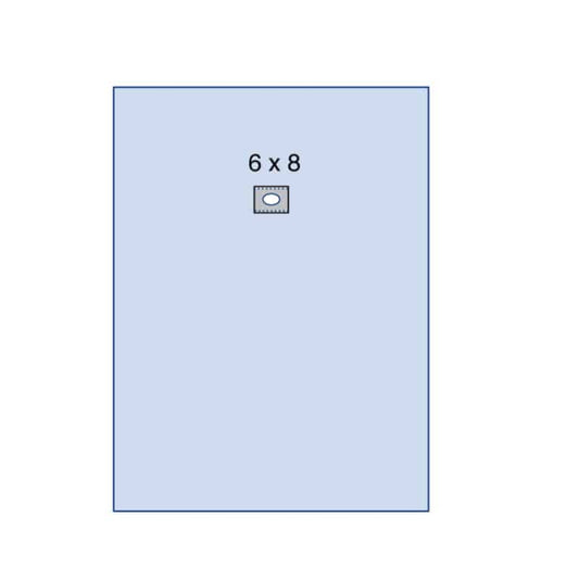 3M Lochtuch mit Klebezone - steriles OP-Abdecktuch mit 6x8 cm Lochausschnitt, selbstklebend - Med-Praxisbedarf