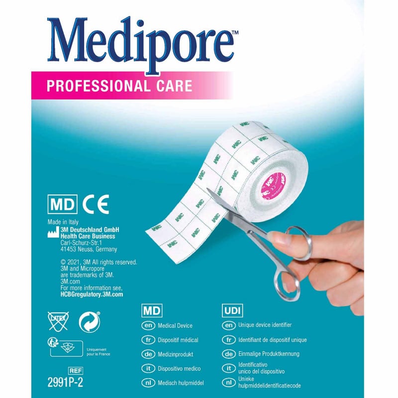 3M Medipore Klebevlies Verbandfixierung - starker Halt, atmungsaktiv, hautschonend - Med-Praxisbedarf
