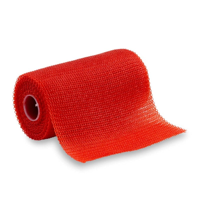 Soft Cast Verband detailierte Nahaufnahme - semi-rigide Struktur für individuelle Anpassung - Med-Praxisbedarf