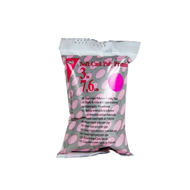 3M Soft Cast Poly Premium Verbandrolle - flexible Immobilisation für Handgelenk, semi-rigid - Med-Praxisbedarf