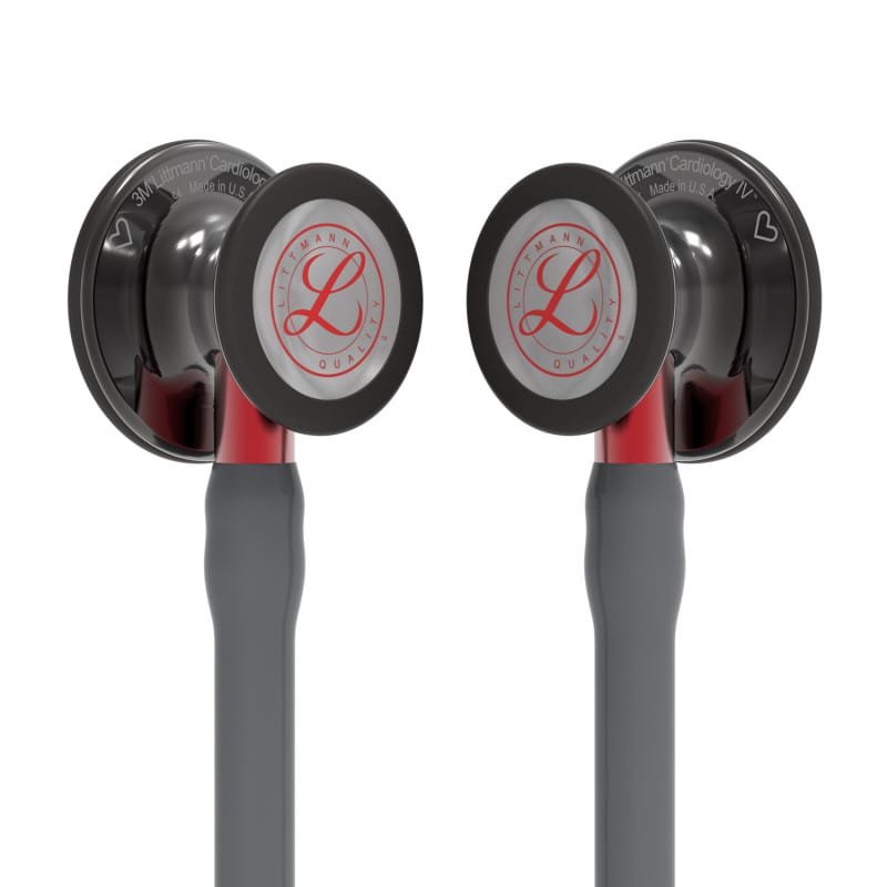 Littmann Cardiology IV Heart-Edition in Gebrauch - Arzt hält das spezielle Weltherztag-Stethoskop - Med-Praxisbedarf
