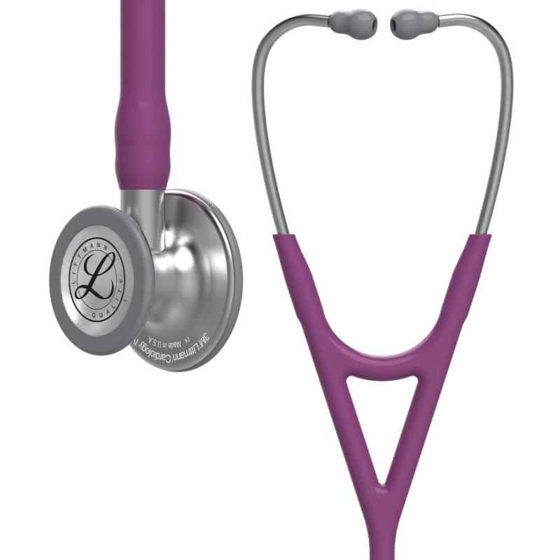 Littmann Cardiology IV Stethoskop - Komplettes Set in ruby red, inklusive Soft-Seal Ohrschalen - Med-Praxisbedarf