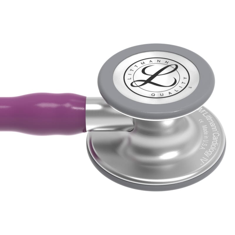 Littmann Cardiology IV Stethoskop - Profi-Stethoskop in schwarz, mit langlebigem Schlauch - Med-Praxisbedarf