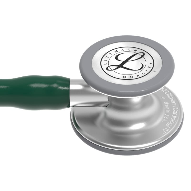 Littmann Cardiology IV Stethoskop - Doppelkopf, schwarz mit silbernem Bruststück - Med-Praxisbedarf