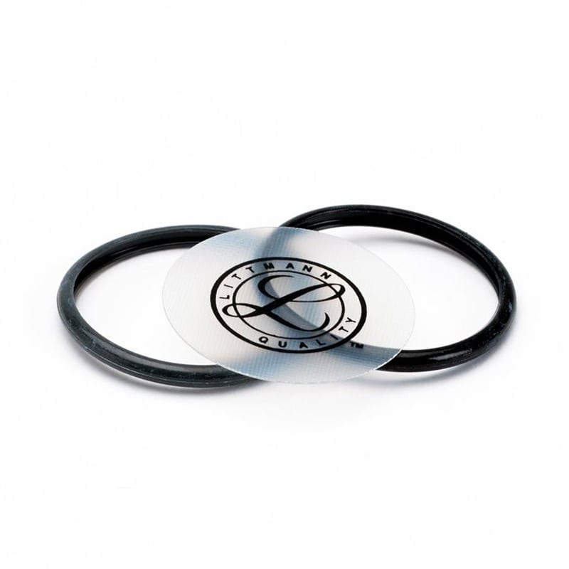 Littmann Ersatzteil-Set 40013 in Nahaufnahme - Membranen und Dichtungen im Blister - Med-Praxisbedarf