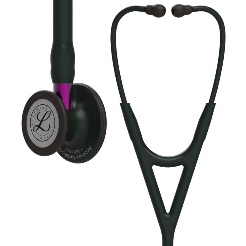 Cardiology IV Stethoskop von Littmann - schwarzes Schlauchsystem in Y-Form, langlebig - Med-Praxisbedarf