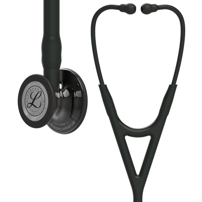 Littmann Stem-Edition Cardiology IV Stethoskop - komplett zusammengebaut, schwarz-silber - Med-Praxisbedarf