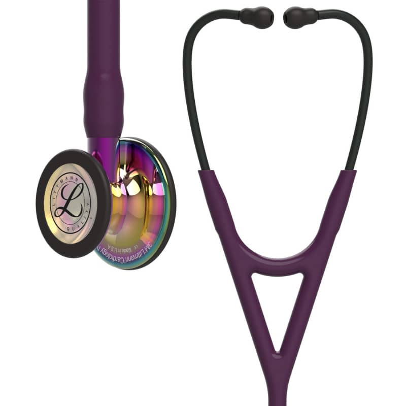 Littmann Cardiology IV Professionelles Stethoskop - in der Hand gehalten, schwarz - Med-Praxisbedarf