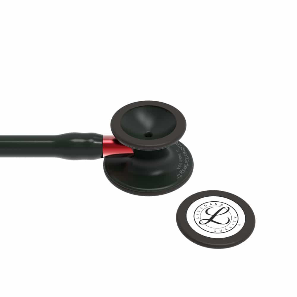 Littmann Stem-Edition Cardiology IV Stethoskop Nahaufnahme - STEM-Schriftzug auf Bruststück - Med-Praxisbedarf
