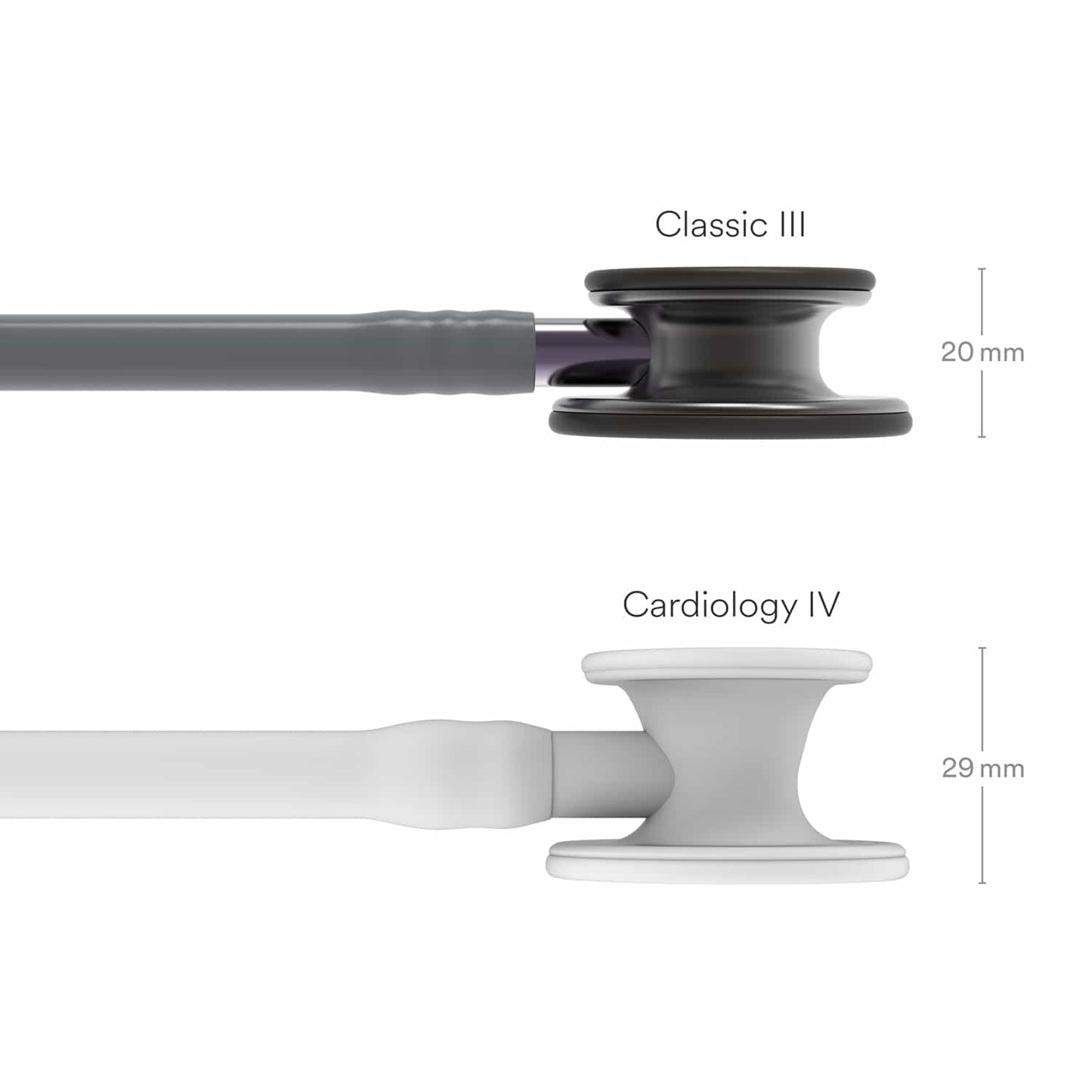 Littmann Classic III Stethoskop Stem-Edition - schwarzes Bruststück mit doppelseitigem Schlauch für klare Abhörergebnisse ...