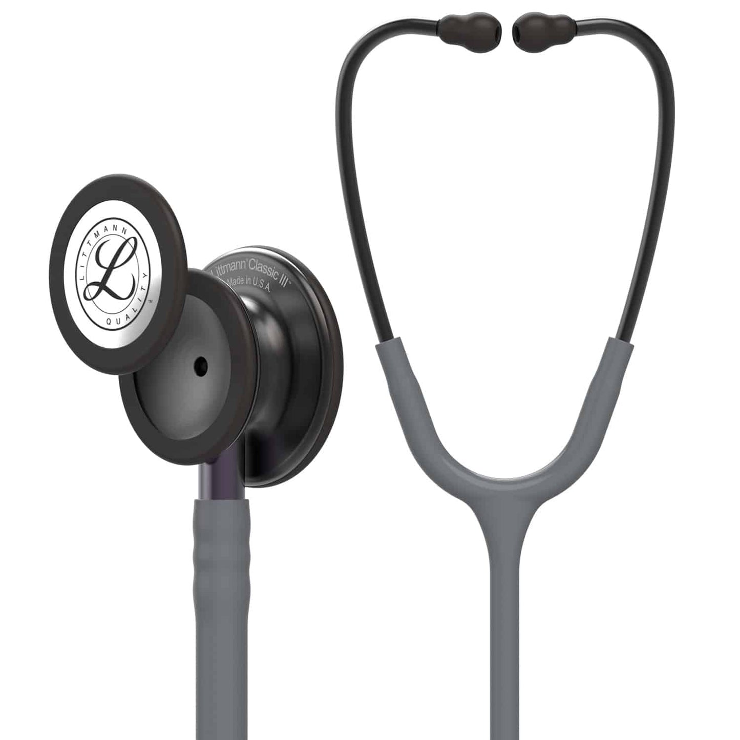 Littmann Classic III Stethoskop Stem-Edition - schwarzes Bruststück, silberner Kopf - Med-Praxisbedarf