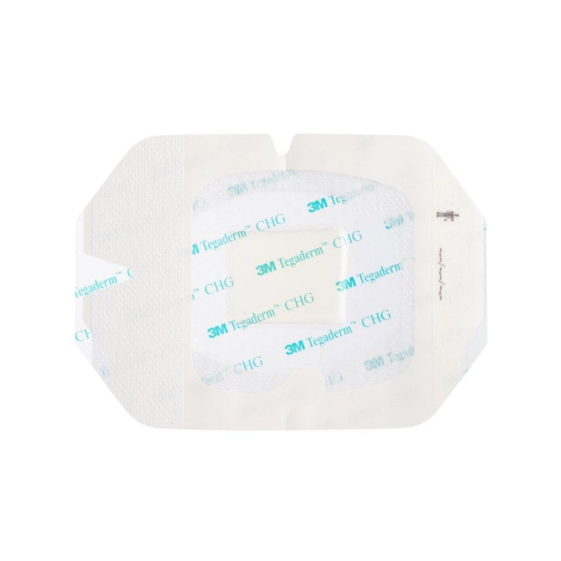 Tegaderm CHG I.V. Fixierverband transparent - Spezialverband mit CHG Antiseptikum - Med-Praxisbedarf