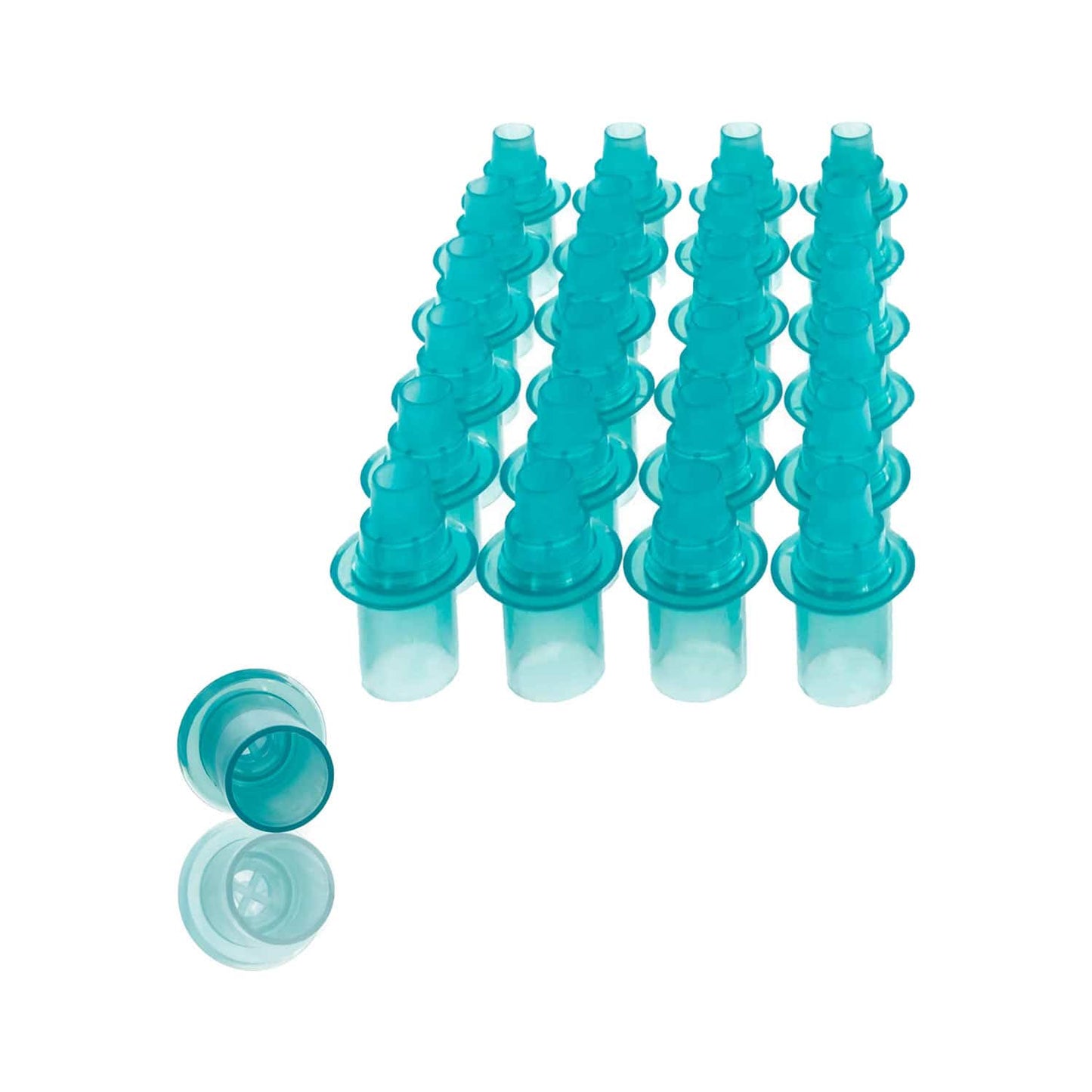 Blaue ACE Mundstücke Packung - hygienische Mundstücke im praktischen Vorratspack - Med-Praxisbedarf