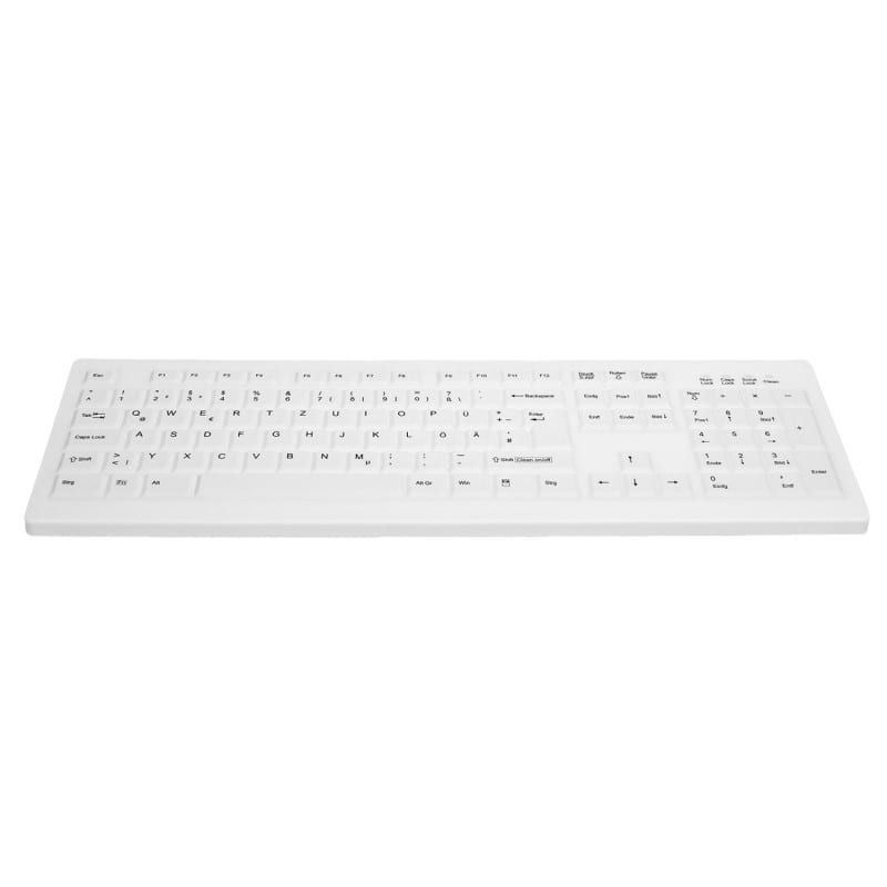 Desinfizierbare Tastatur AK-C8100 - hygienische PC-Tastatur für medizinische Einrichtungen, kliniktauglich - Med-Praxisbedarf