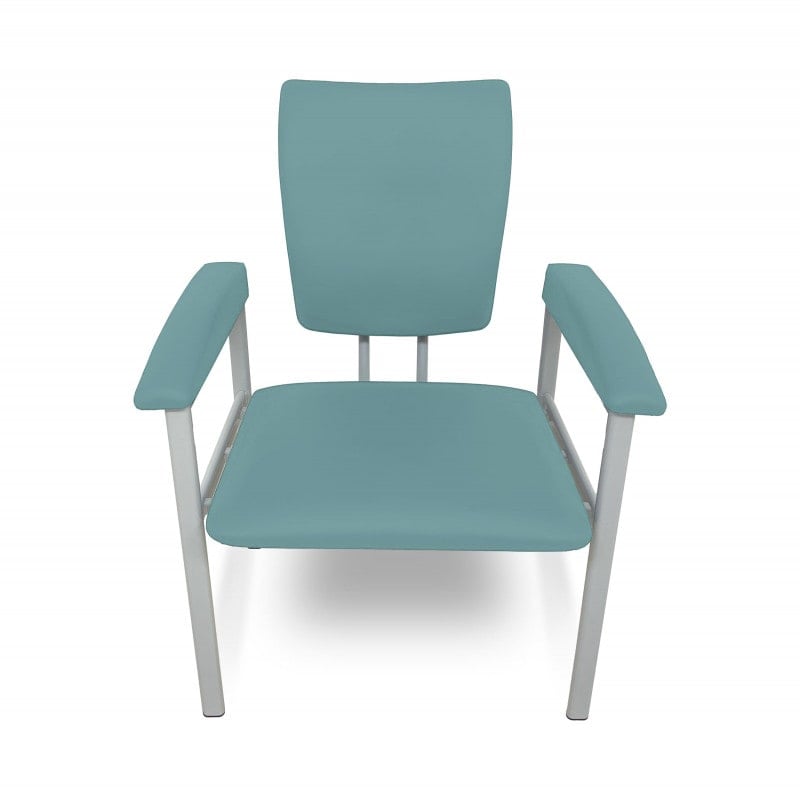 Blutentnahmestuhl XXL von vorne - ergonomischer Rücken und Sitz für Patientenkomfort - Med-Praxisbedarf