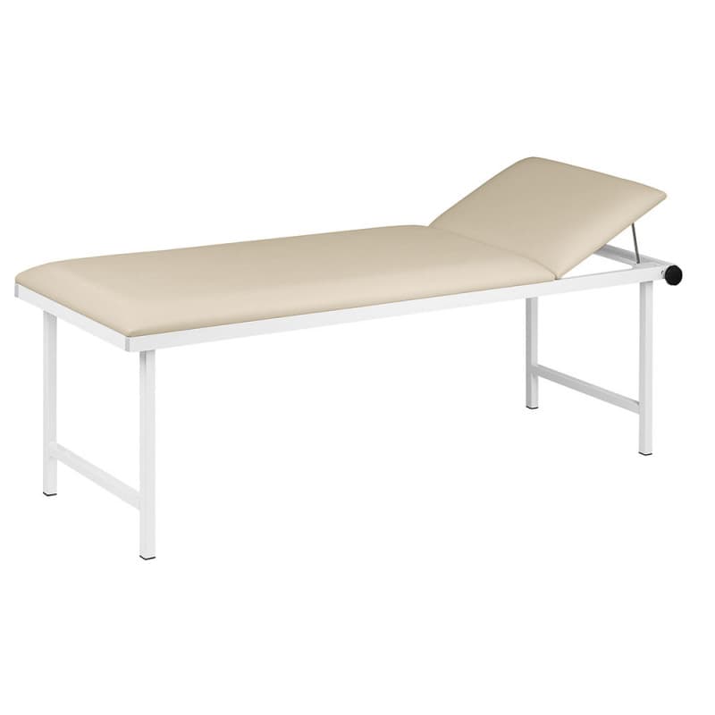 EKG-Liege mit verstellbarem Kopfteil - Breite 80 cm, komfortable Polsterung, Maße 190x80x65 cm - Med-Praxisbedarf