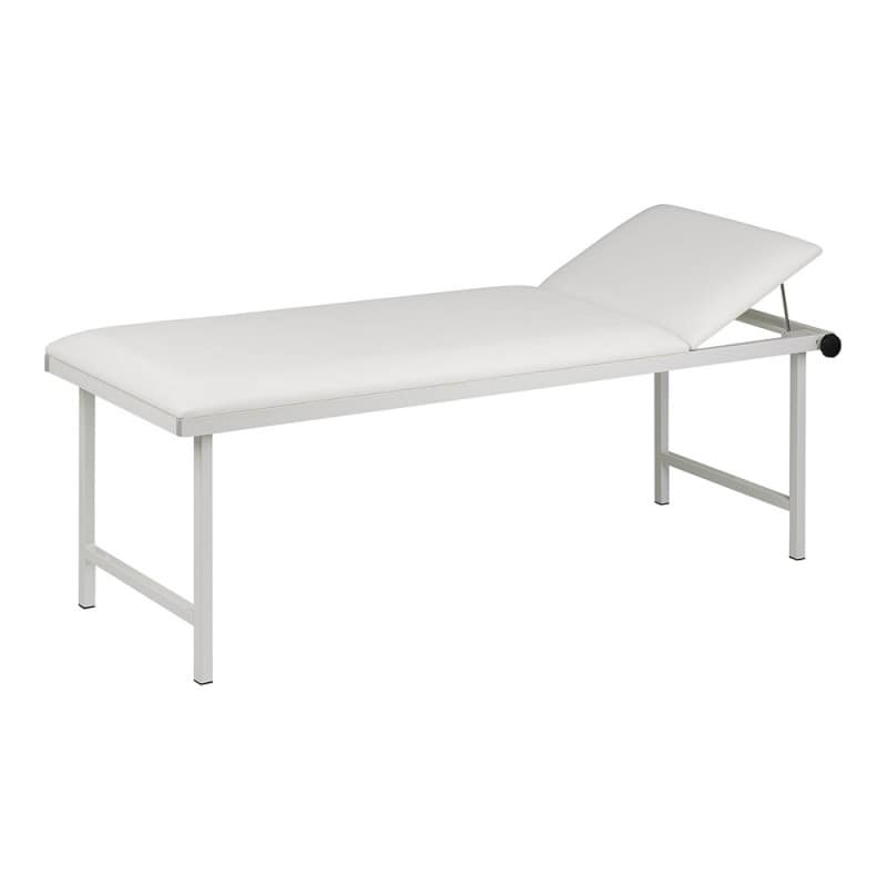 AGA EKG-Liege in Praxisausführung - mit stufenlos verstellbarem Kopfteil, 190 cm Länge - Med-Praxisbedarf