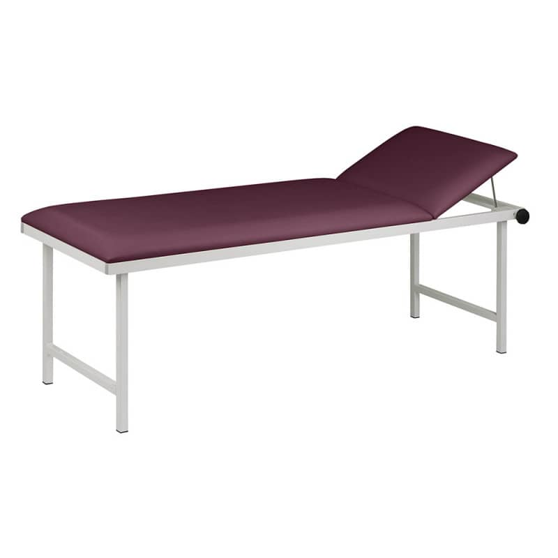 EKG-Liege Modell AGA - verstellbares Kopfteil, Maße 190x80 cm, für Praxen und Kliniken - Med-Praxisbedarf