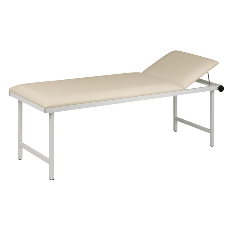 Praxis-Liege für EKG-Diagnostik - mit verstellbarem Kopfteil, Abmessungen 190x80x65 cm - Med-Praxisbedarf