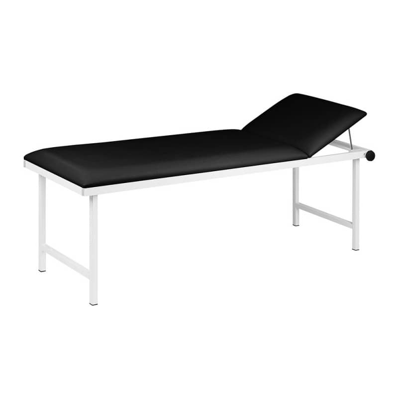 EKG-Liege mit Kopfteilverstellung - robuste Ausführung, Maße 190 cm Länge, anthrazit - Med-Praxisbedarf