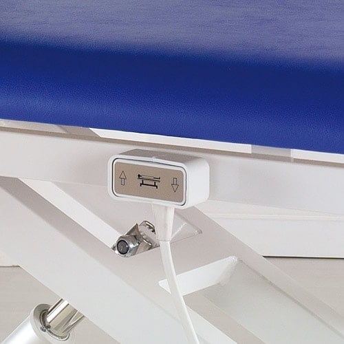 Elektrische Untersuchungsliege Detail Kopfbereich - gepolsterte Liegefläche, medizinisch - Med-Praxisbedarf