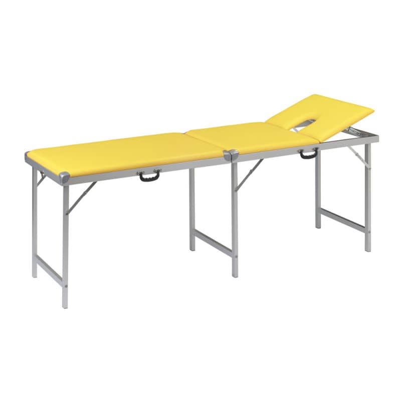 Detail Koffer-Massagebank - verstellbare Beine und gepolsterte Auflage - Med-Praxisbedarf