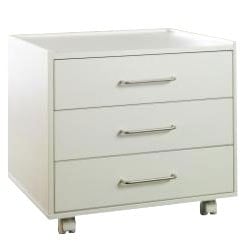Extra-breiter Liegenunterschrank - Maße 60x54x52cm, großer Stauraum für Verbandmaterial - Med-Praxisbedarf